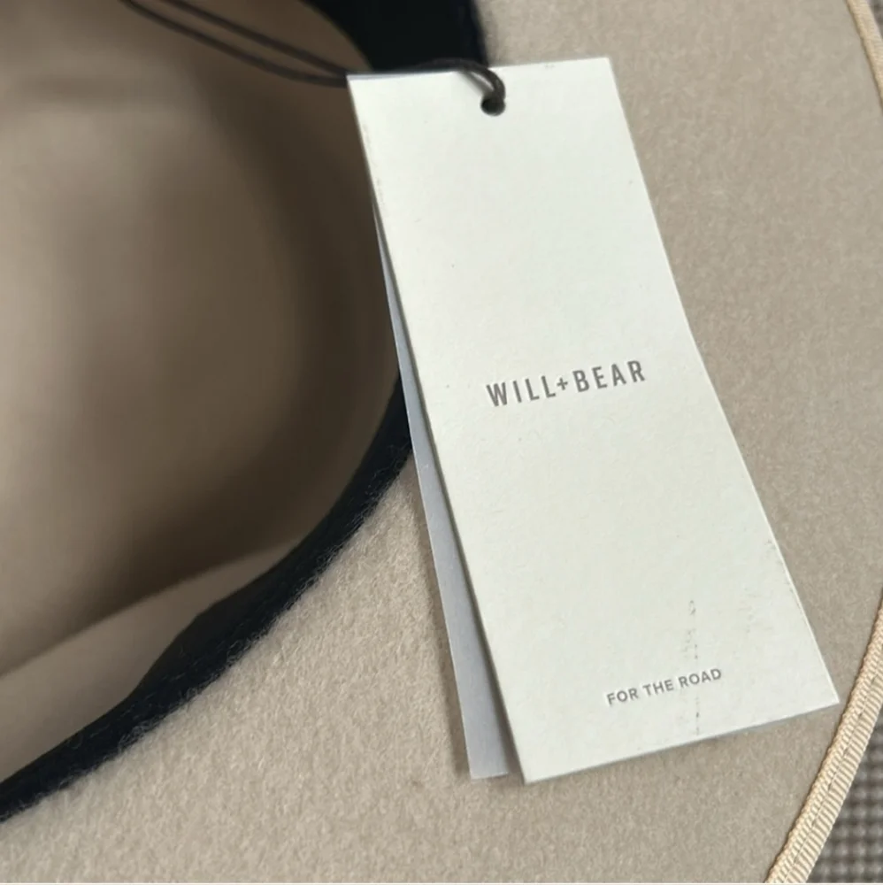 Will + Bear Calloway Cream Fedora Hat | Size Medium - NWT - Picture 3 of 10